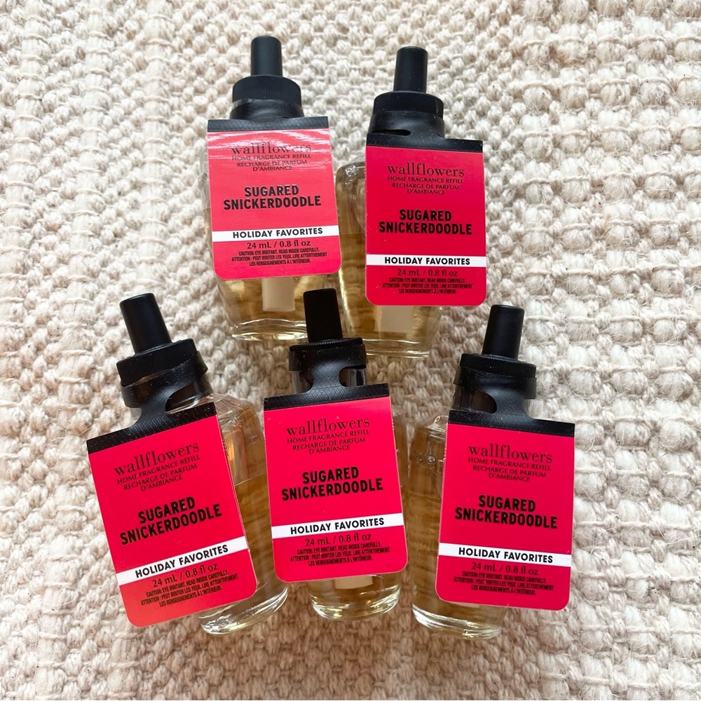 NWT 5 x BATH & BODY WORKS Iced Gingersnap Wallflower Refills